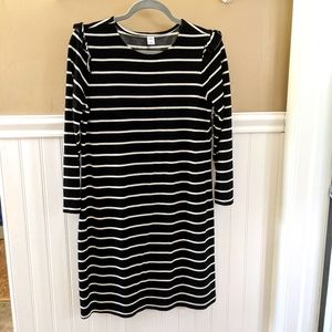 Black & White Striped Shift Dress